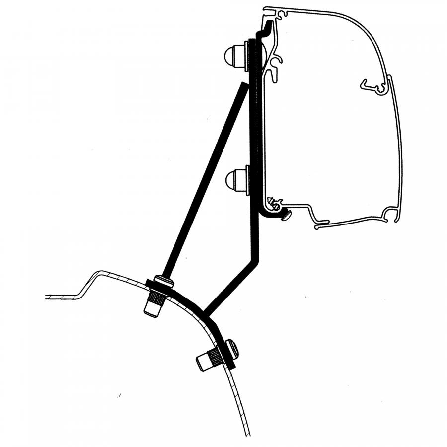 Product image 1 of the product “Adapter Urban Ford Custom V70 & VW Transporter 2025 für Thule 4200 ”